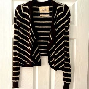Hollister Brown/Cream Stripped Sweater Size Small